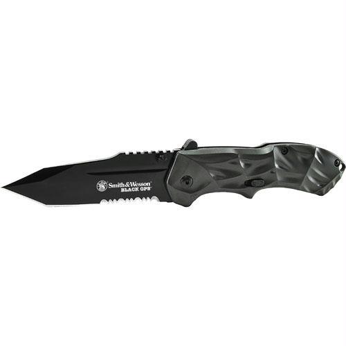 Smith & Wesson 3rd Gen Blck Ops Serrated Tanto Knife Magic
