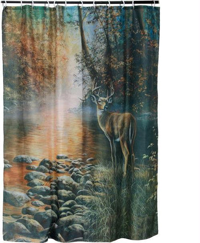 Rivers Edge Deer Shower Curtain