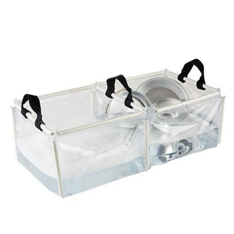 Coleman Folding Double Wash Basin Black-Clear 2000016491