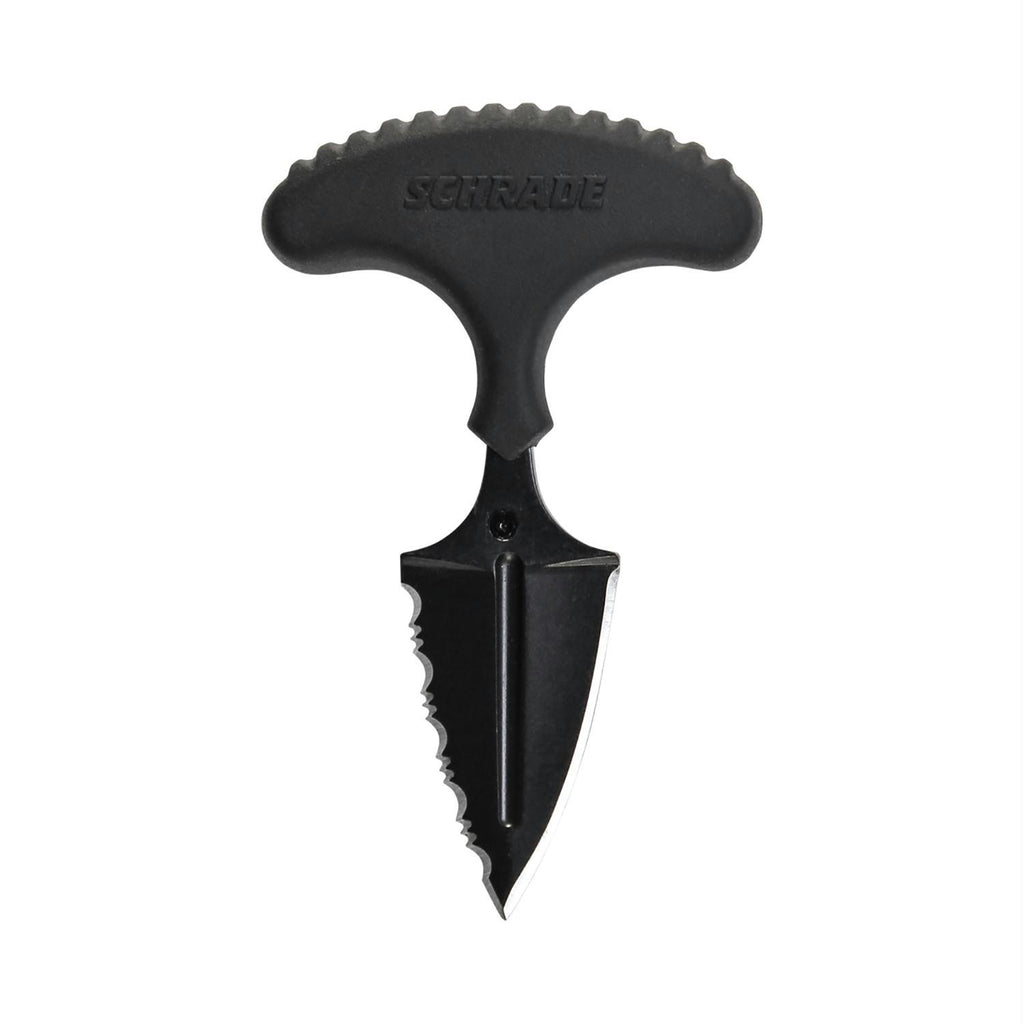 Schrade T-Handle Fixed Blade Spear-Serrated Knife