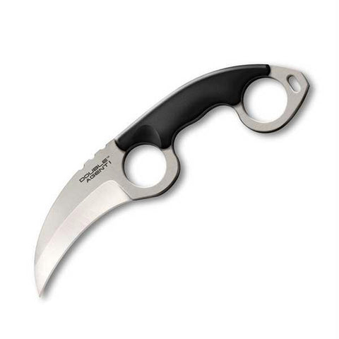 Cold Steel Double Agent I Fixed Plain Edge Blade Knife Black