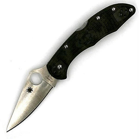 Spyderco Delica 4 Folding Knife Zome Green