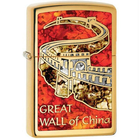 Zippo Brass Fusion The Great Wall of China Lighter