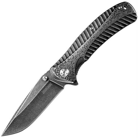 Kershaw Starter Assisted 3.4 in Blackwash Plain Gray