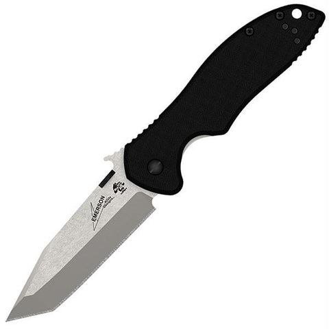 Kershaw Emerson CQC-7K Tanto 3.25 Black Plain Black G10
