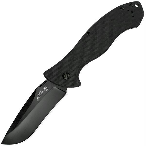 Kershaw Emerson CQC-9K 3.5 Black Plainedge Black G10