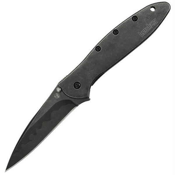 Kershaw Leek Assisted 3.0 Composite Blackwash Plain Black SS