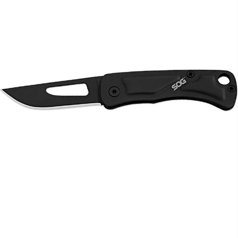 SOG Centi II Folder 2.1 in Black Plainedge Black Stainless
