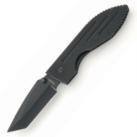 Ka-Bar Warthog Fine Edge Tanto Blade Folding Knife Black