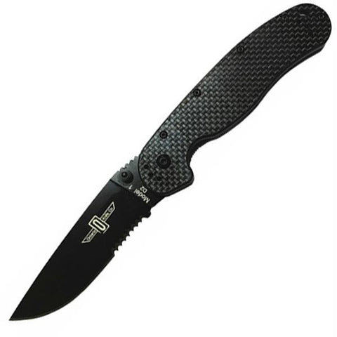 Ontario RAT1 ComboEdge Folding Knife Black