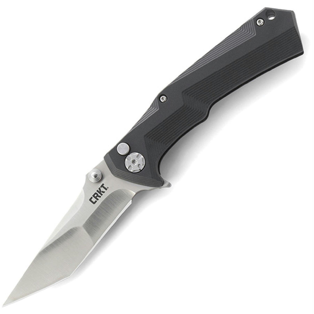 CRKT Tighe Tac Folder 3.38 Tanto Point Plainedge GRN Handle