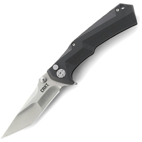CRKT Tighe Tac Folder 3.38 Tanto Point Plainedge GRN Handle