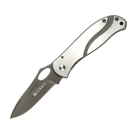 CRKT Pazoda Folder 2.62 Plainedge Stainless Handle