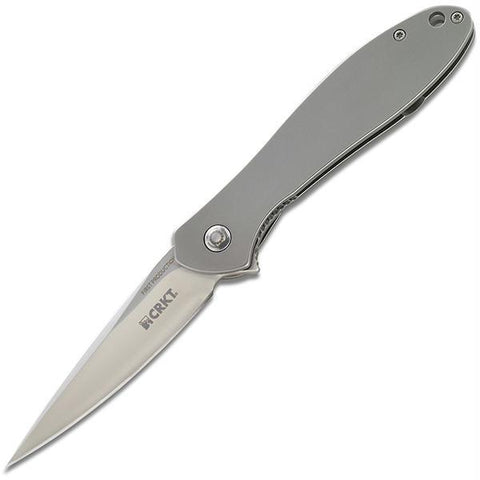 CRKT Eros Folder 2.84 Plainedge Stainless Steel Handle