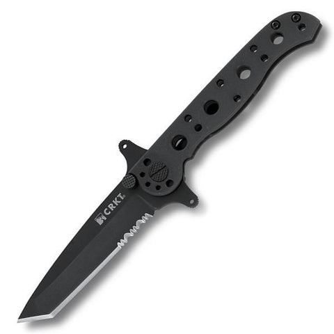 CRKT M16-10KSF Folder 2.94 Black Tanto Point Combo SS Handle