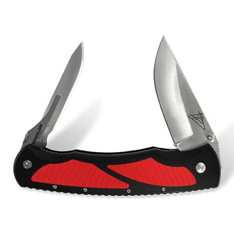 Havalon Knives Titan Double Blade Folding Knife Black-Red