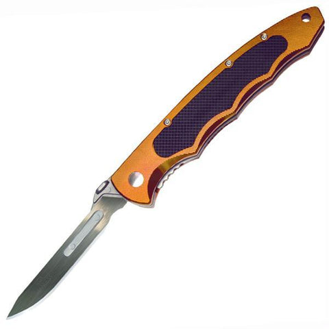 Havalon Knives Piranta Torch Light Folding Knife Copper