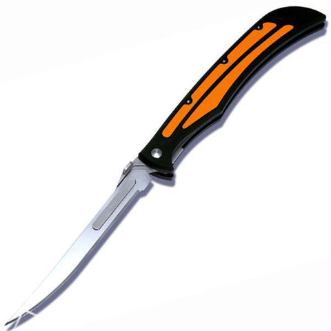 Havalon Knives Baracuta Edge Fillet Folding Knife Blk-Orange