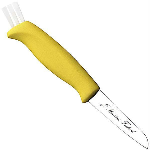 Marttiini Mushroom Fine Edge Fixed Knife Yellow with Sheath