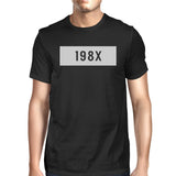 198X Men's Black Casual Graphic T-Shirt Funny Saying Gift For Him