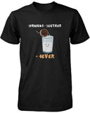 2 Friends 2gether 4ever Oreo and Milk Black Women's Shirt Ladies Graphic Tee